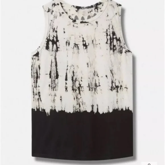 Torrid Cream and Black Sleeveless Tank Top - Picture 2 of 5